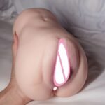 Realistic Vagina Auns Real Artificial Vaginal Pocket Pussy for Men Dual Channels Seductive Tight Anal Male Masturbator Sex Toys