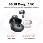 UGREEN EchoBuds Plus In-Ear Bluetooth Wireless Active Noise Cancelling Earphones 55dB Adaptive ANC, LDAC Headphones 50H Playtime