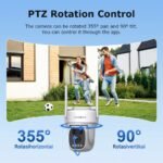 INQMEGA AISecurity Cam Home Hub Combo PTZ Kit Solar Camera Outdoor Wireless MaxColor Night Vision 4K Camera with Solar Panel ﻿