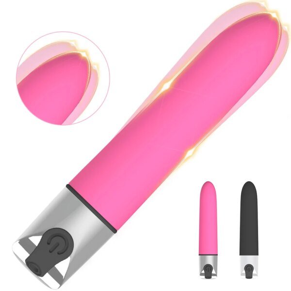 Powerful G Spot Mini Bullet Vibration Vibrator Vagina Clitoris Stimulator Dildo Rechargeable Masturbator Adult Sex Toy for Women